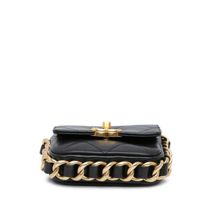 Chanel Mini Quilted Calfskin Framing Chain Flap