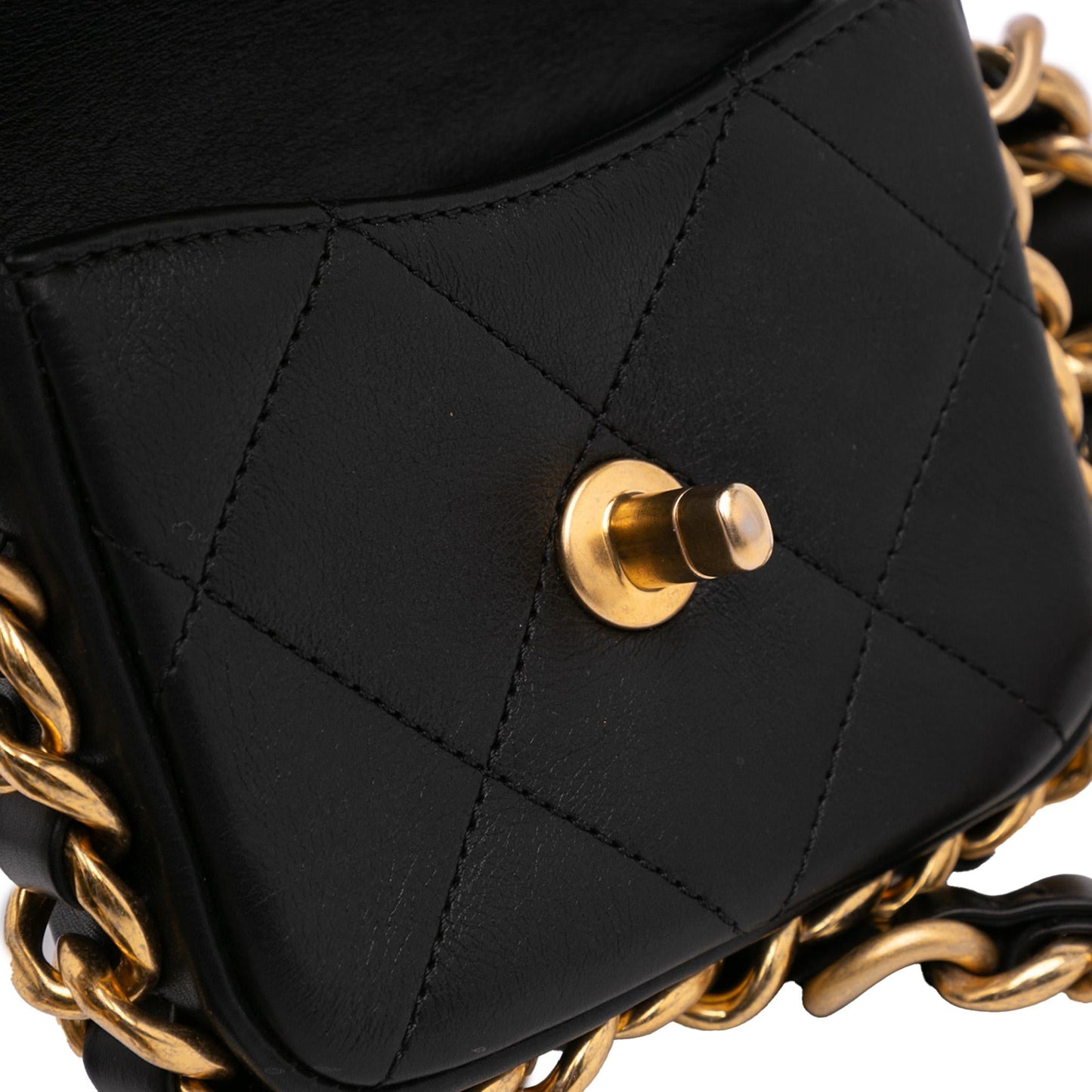 Chanel Mini Quilted Calfskin Framing Chain Flap