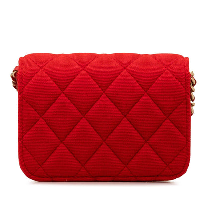 Chanel Mini Quilted Jersey VIP Crossbody (SHG-3DOyps)