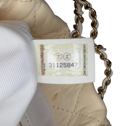 Chanel Mini Quilted Lambskin About Pearls Drawstring Bucket Bag (SHG-KIu1EB)