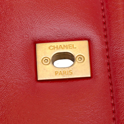 Chanel Mini Quilted Lambskin Soft Square Flap (SHG-mDuPZD)