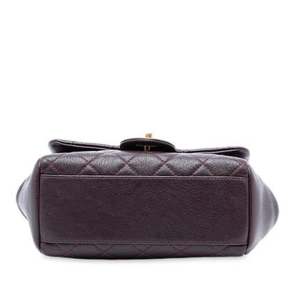 Chanel Mini Quilted Sheepskin Trapezio Flap