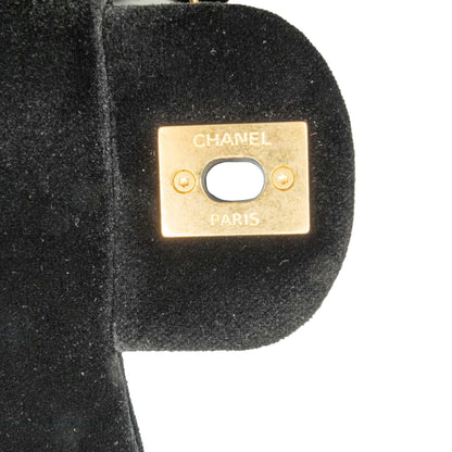 Chanel Mini Quilted Velvet Double Frame Flap