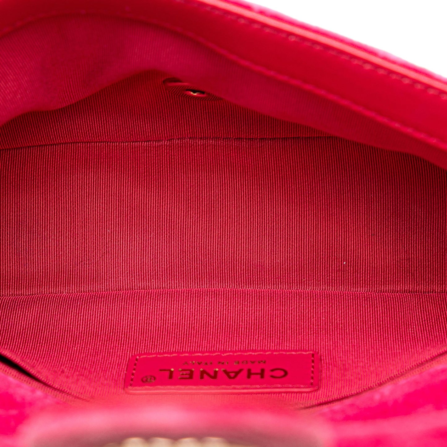 Chanel Mini Quilted Velvet Pearl Crush Single Flap