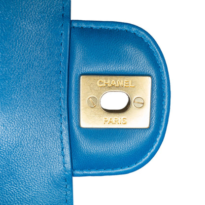 Chanel Mini Rectangular Classic Chevron Lambskin Single Flap (SHG-CNl6l7)