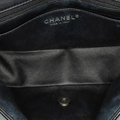 Chanel Mini Rectangular Classic Chevron Patent Single Flap (SHG-3MlT53)