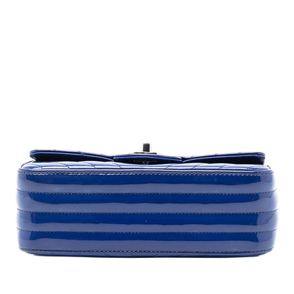Chanel Mini Rectangular Classic Chevron Patent Single Flap