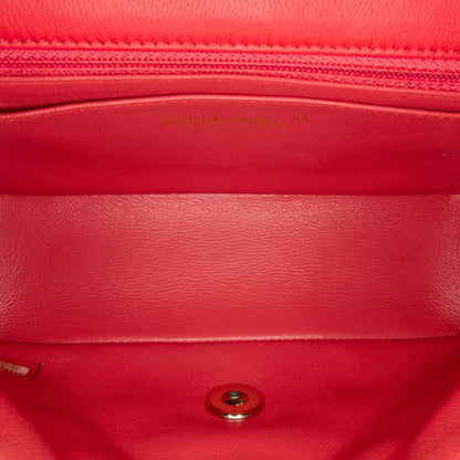 Chanel Mini Rectangular Classic Lambskin Single Flap (SHG-aMDNhD)