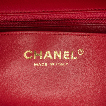 Chanel Mini Rectangular Classic Lambskin Single Flap (SHG-aMDNhD)
