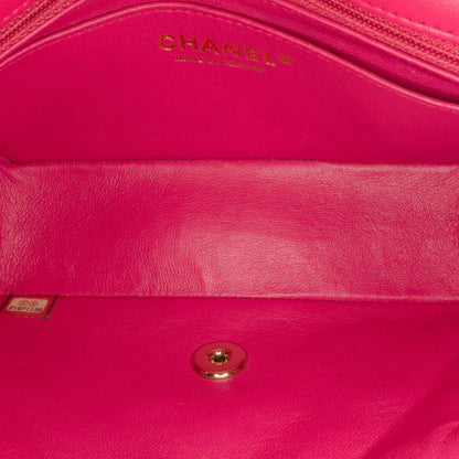 Chanel Mini Rectangular Classic Lambskin Single Flap (SHG-P8XmWm)
