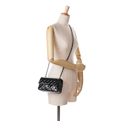 Chanel Mini Rectangular Classic Patent Single Flap (SHG-zYcSdt)