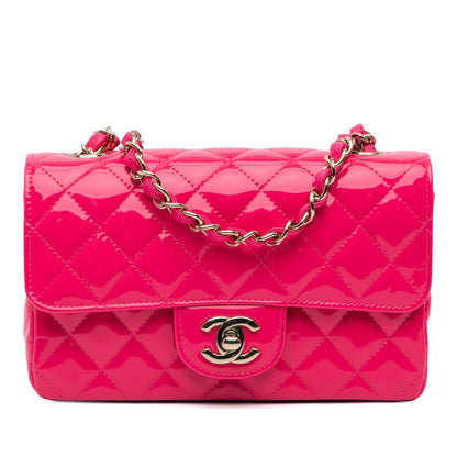 Chanel Mini Rectangular Classic Patent Single Flap