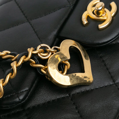 Chanel Mini Rectangular Quilted Lambskin Heart Charms Flap