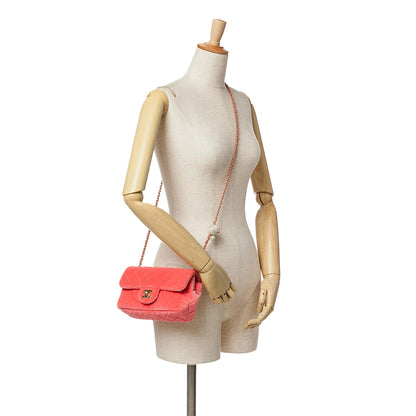 Chanel Mini Rectangular Velvet Pearl Crush Flap