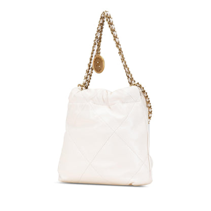 Chanel Mini Shiny Calfskin 22 Hobo (SHG-sj5j49)