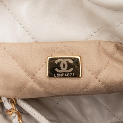 Chanel Mini Shiny Calfskin 22 Hobo