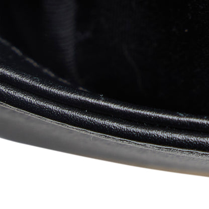 Chanel Mini Square Calfskin Graphic Flap Crossbody Bag