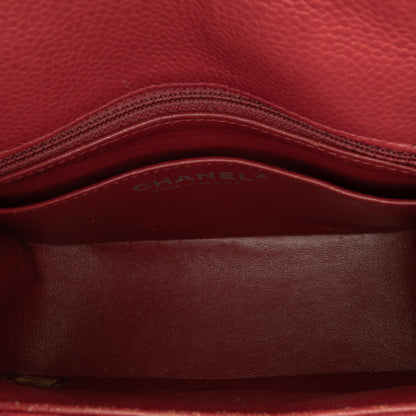 Chanel Mini Square Classic Caviar Single Flap (SHG-ASetQj)