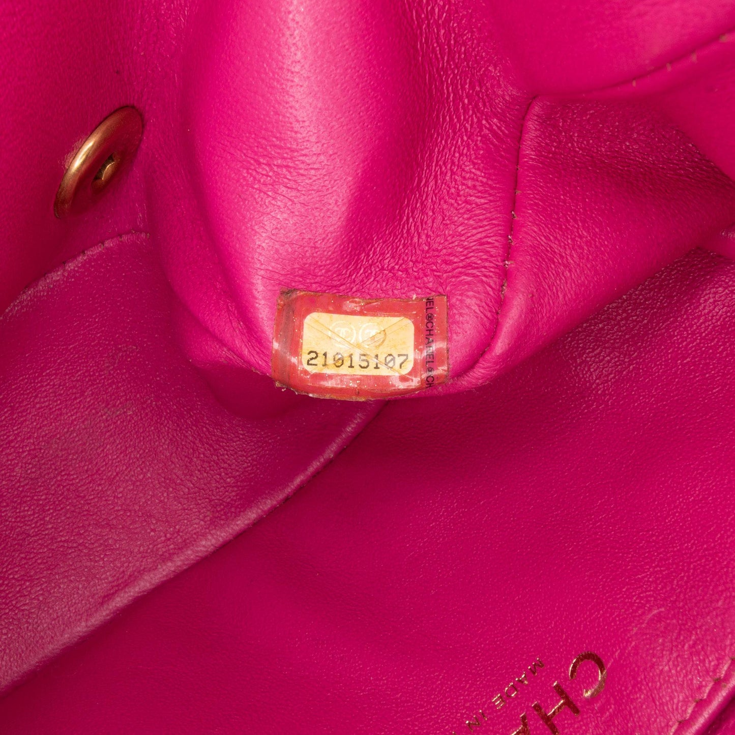 Chanel Mini Square Classic Chevron Lambskin Flap