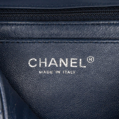 Chanel Mini Square Classic Chevron Patent Flap