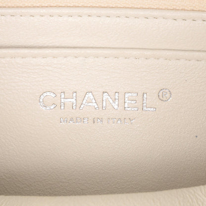 Chanel Mini Square Classic Crumpled Calfskin Single Flap