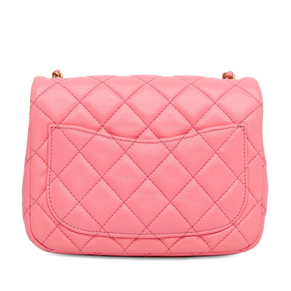 Chanel Mini Square Classic Lambskin Pearl Crush Flap (SHG-zjQT5W)