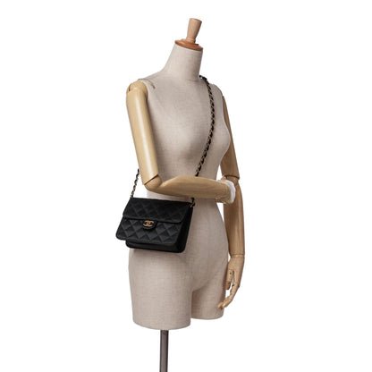 Chanel Mini Square Classic Satin Single Flap