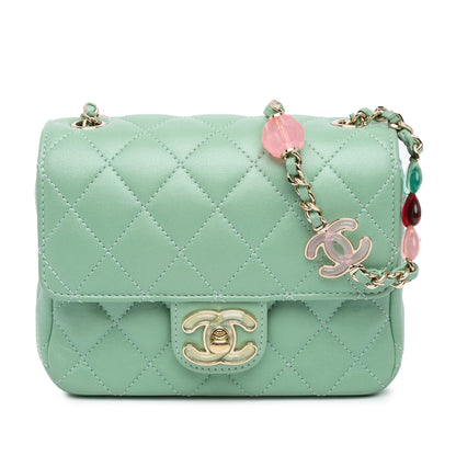 Chanel Mini Square Lambskin Candy Hearts Flap (SHG-1Ku7iU)