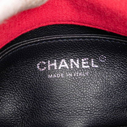 Chanel Mini Vertical Quilted Jersey Single Flap