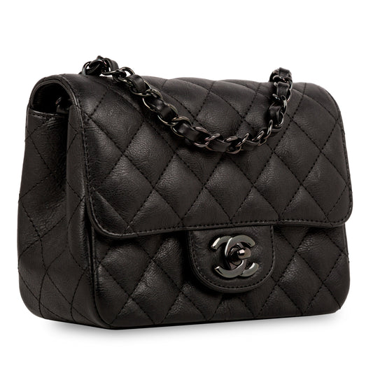 Chanel Classic Flap Bag - Mini Square - So Black