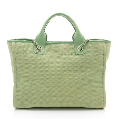 Chanel Mixed Fibers Deauville Small Tote