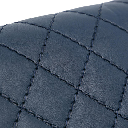 Chanel New Medium Calfskin Double Stitch Boy Flap (SHG-LubuFw)