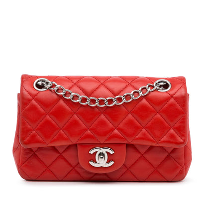 Chanel New Mini Rectangular Classic Lambskin Single Flap