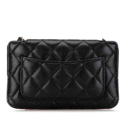 Chanel Nylon Graffiti Foldable Shopping Tote in Caviar Flap (SHG-HcnFTW)