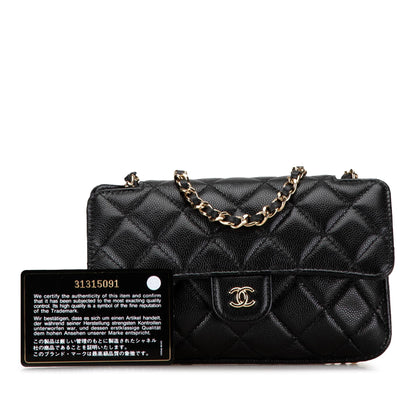 Chanel Nylon Graffiti Foldable Shopping Tote in Caviar Flap (SHG-HcnFTW)