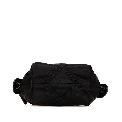 Chanel Nylon Grosgrain Lifestyle Clutch with Chain