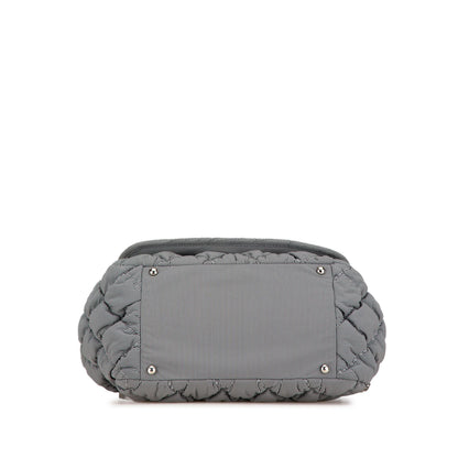 Chanel Nylon Quilted Bubble Accordion Chain Flap (SHG-cwY1i5)