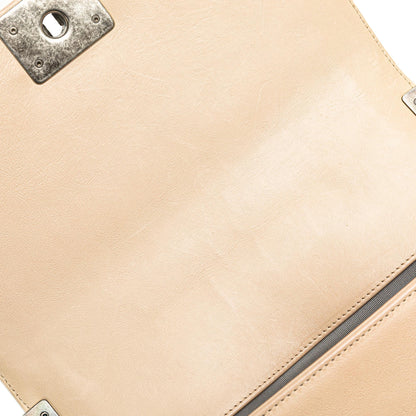 Chanel Old Medium Aged Calfskin Double Stitch Boy Flap