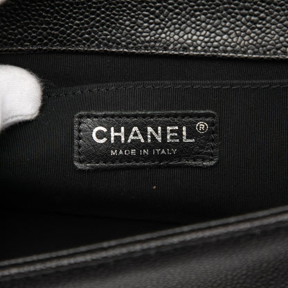 Chanel Old Medium Quilted Caviar Boy Flap