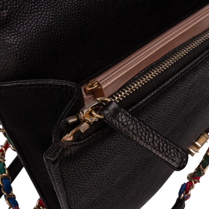 Chanel Paris Cuba Medium Caviar Thread Around Flap