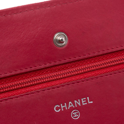 Chanel Paris Dallas CC Patent Goatskin Wallet on Chain