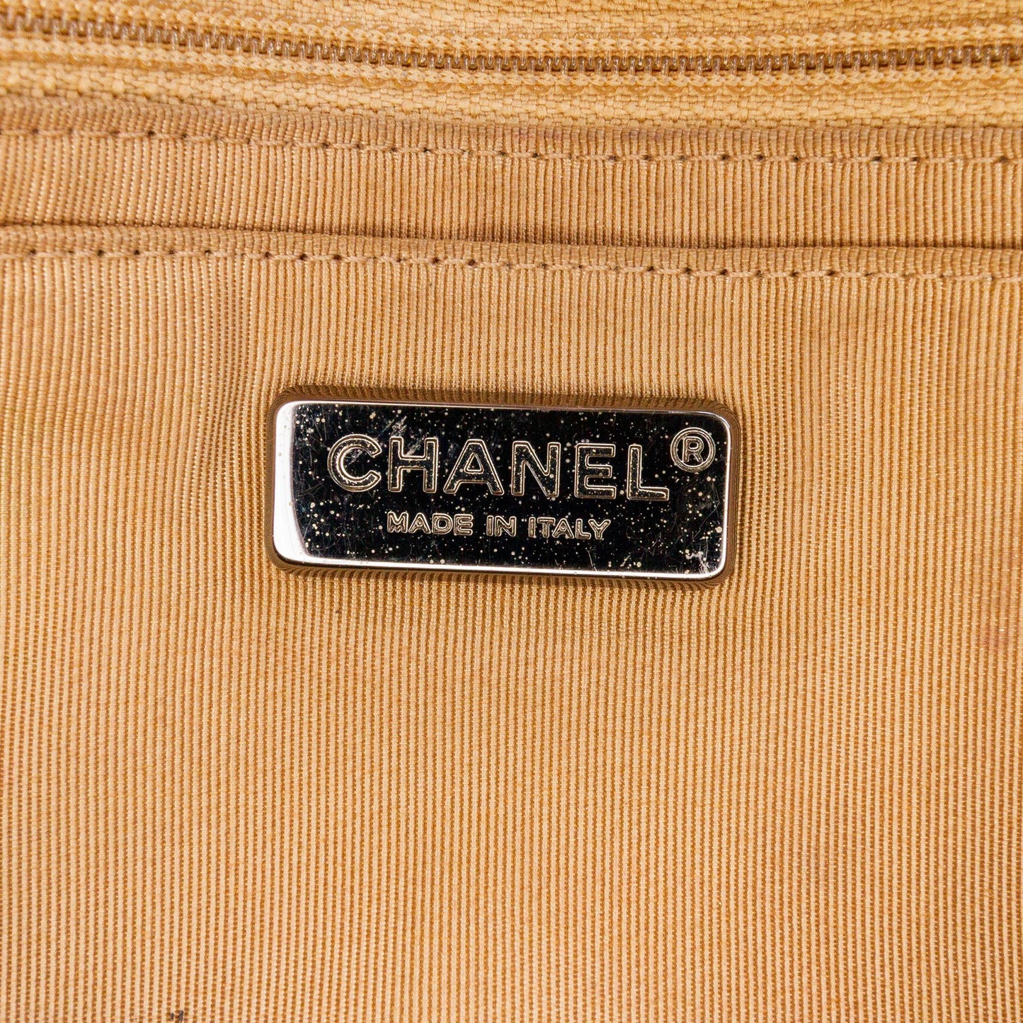Chanel Paris-Dubai Small Perforated Metallic Lambskin Medals Flap