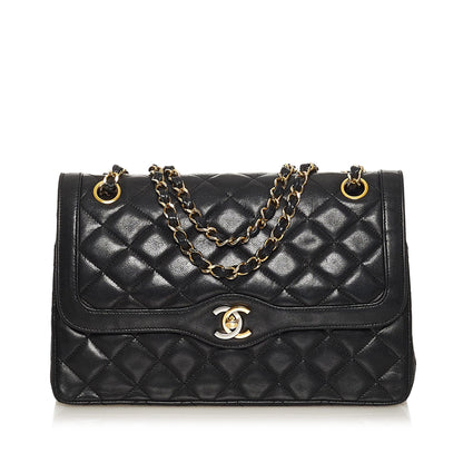 Chanel Paris Limited Edition Lambskin Double Flap Bag (SHG-35234)