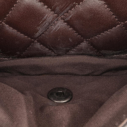 Chanel Paris-Salzburg Quilted Lambskin and Pony Hair Saddle Crossbody