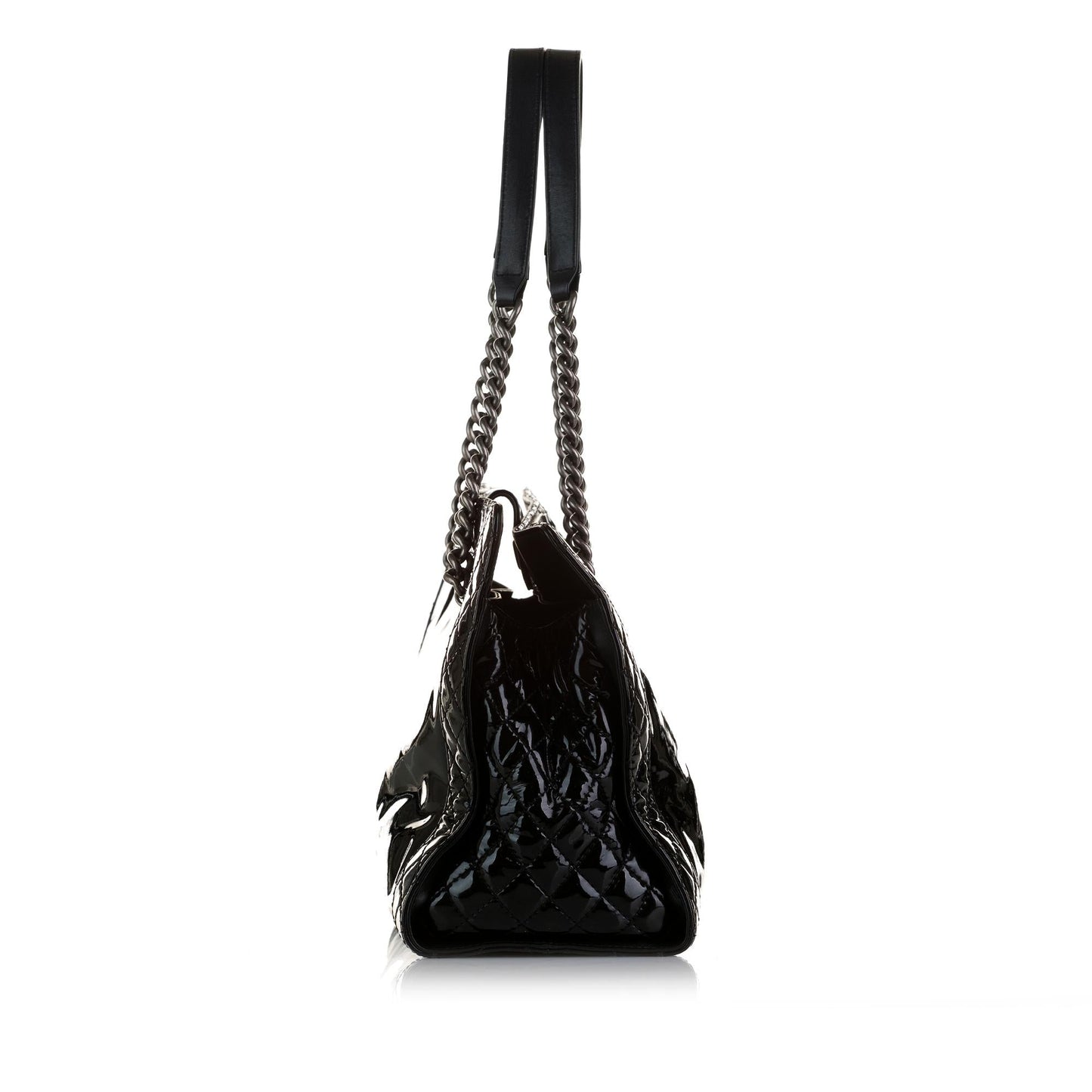 Chanel Patent Boy Reverso Shopping Tote (SHG-hSjbqX)