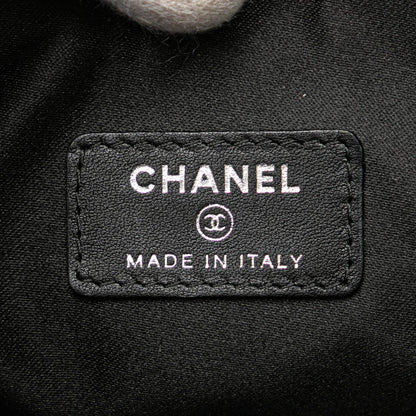 Chanel Patent Camellia Cosmetic Pouch