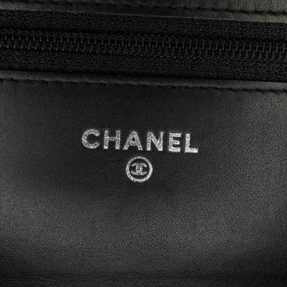 Chanel Patent Camellia Wallet On Chain (SHG-jbYGWh)