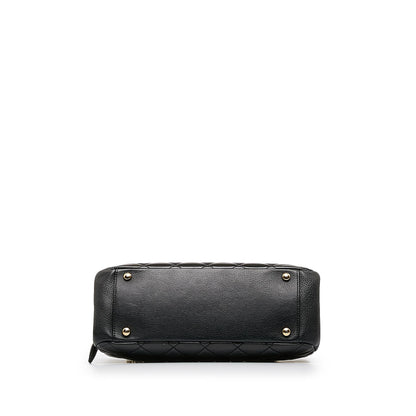 Chanel Patent Goatskin Paris Salzburg CC Eyelet Shoulder Bag (SHG-OuWTBq)
