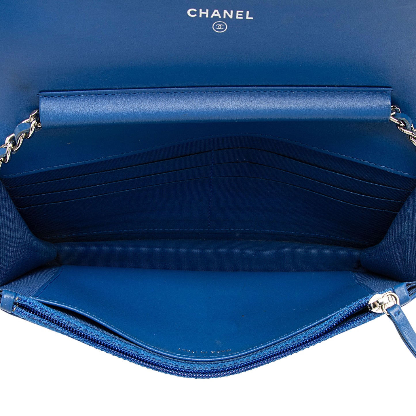 Chanel Patent Leather Boy Wallet on Chain (SHF-sHLroH)