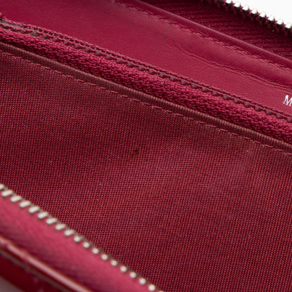 Chanel Patent Leather CC Zip Around Wallet